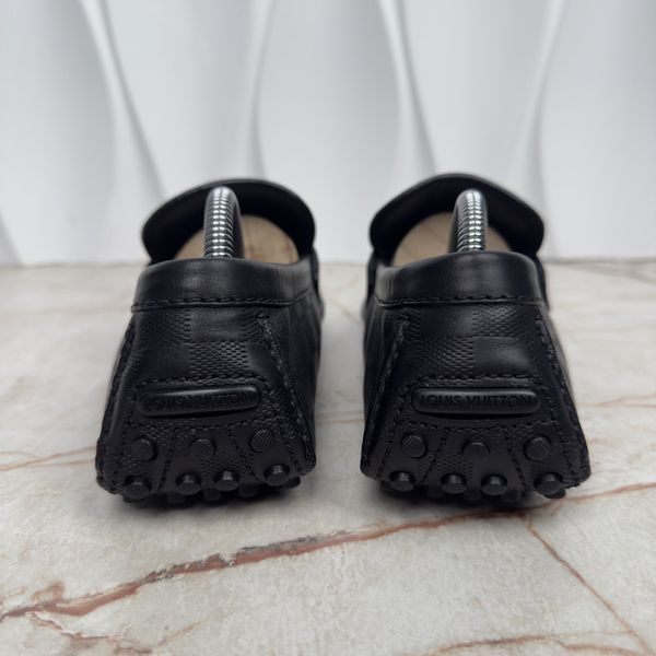 Hockenheim Damier Infini Moccasin Black Leather