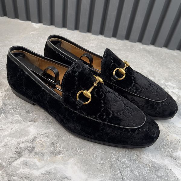 Jordaan Loafers Monogram Black Velour