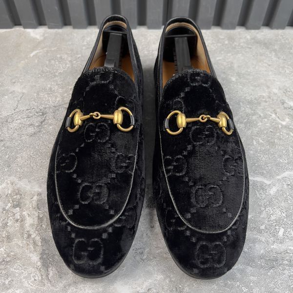 Jordaan Loafers Monogram Black Velour