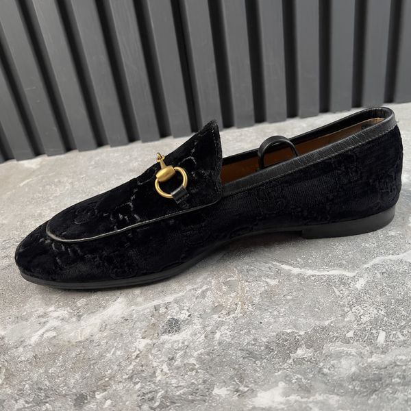 Jordaan Loafers Monogram Black Velour