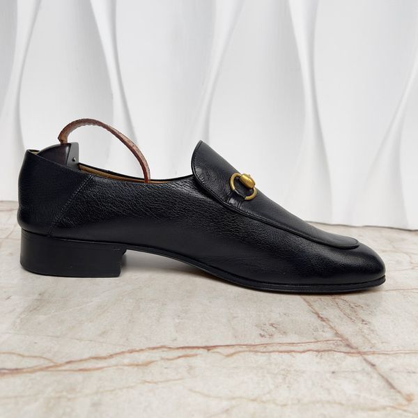 Brixton Horsebit Loafers Black Leather