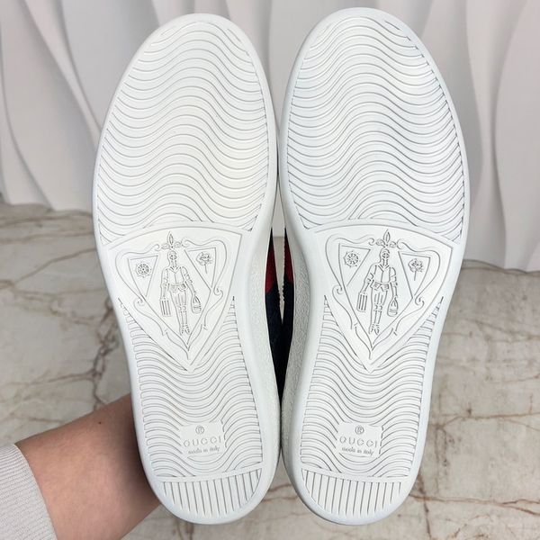 Ace Web Supreme Sneakers Gray Leather