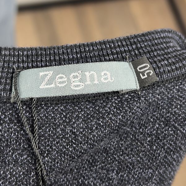 V-Neck Sweater Blue Wool Cashmere
