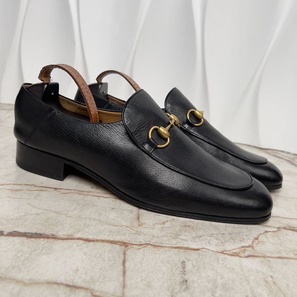 Brixton Horsebit Loafers Black Leather