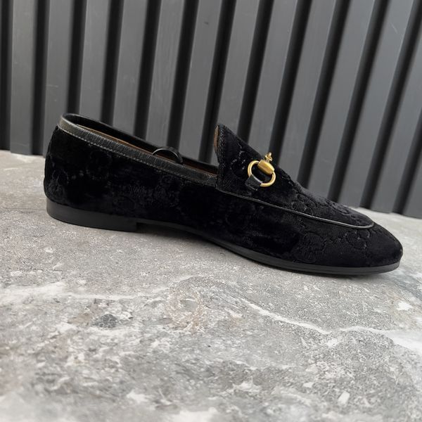 Jordaan Loafers Monogram Black Velour