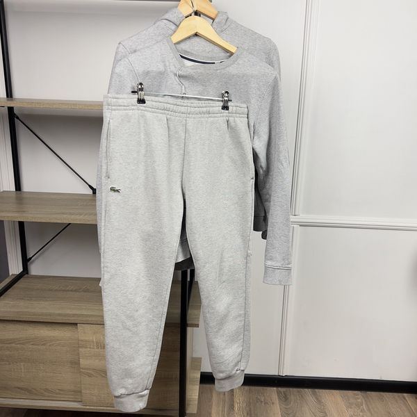 Sport Fit Sweatpants Hoodie Sweatshirt Fleece Gray