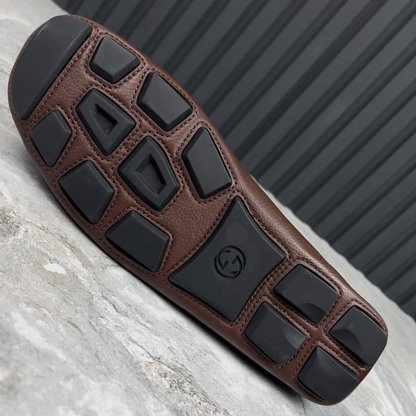 Hebron Horsebit Driving Moccasin Brown Grain Leather