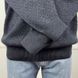 V-Neck Sweater Blue Wool Cashmere