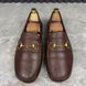 Hebron Horsebit Driving Moccasin Brown Grain Leather