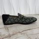 Brixton Horsebit Loafers Bee Print Black Green Fabric