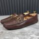 Hebron Horsebit Driving Moccasin Brown Grain Leather