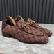 Collapsible Horsebit GG Monogram Loafers Red Canvas