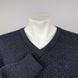 V-Neck Sweater Blue Wool Cashmere