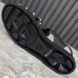Studded Buckle Strap Sandals Black Rubber