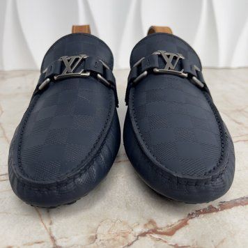 Hockenheim moccasins blue damier leather
