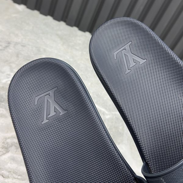 Rare Waterfront Sandals Damier Blue Rubber