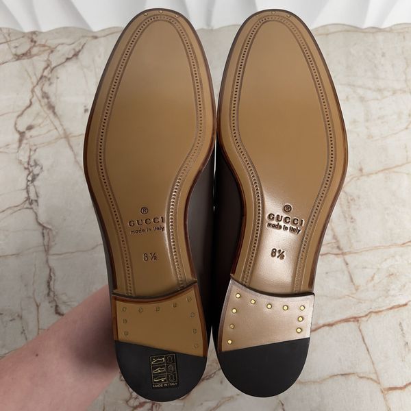 Jordaan Horsebit Print 100th Anniversary Loafers Brown Leather