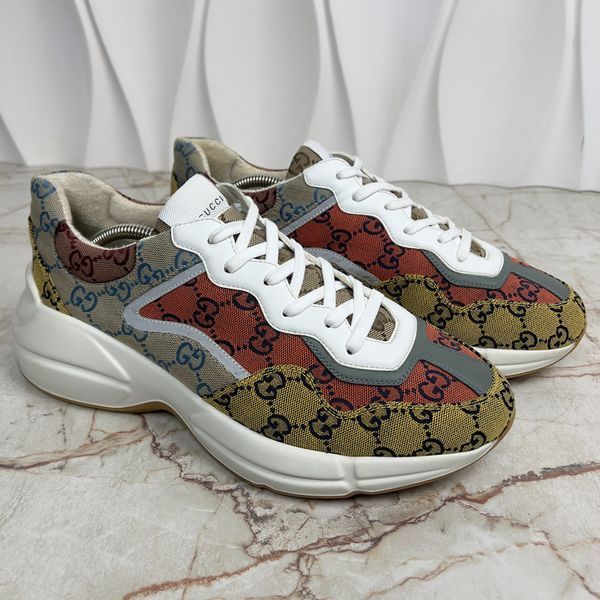 Rhyton Sneaker Multicolor Canvas Fabric Leather