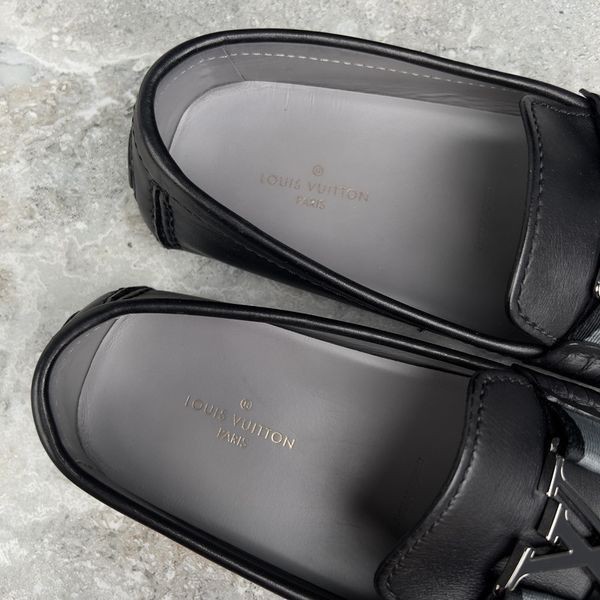 Monte Carlo Moccasins Black Leather