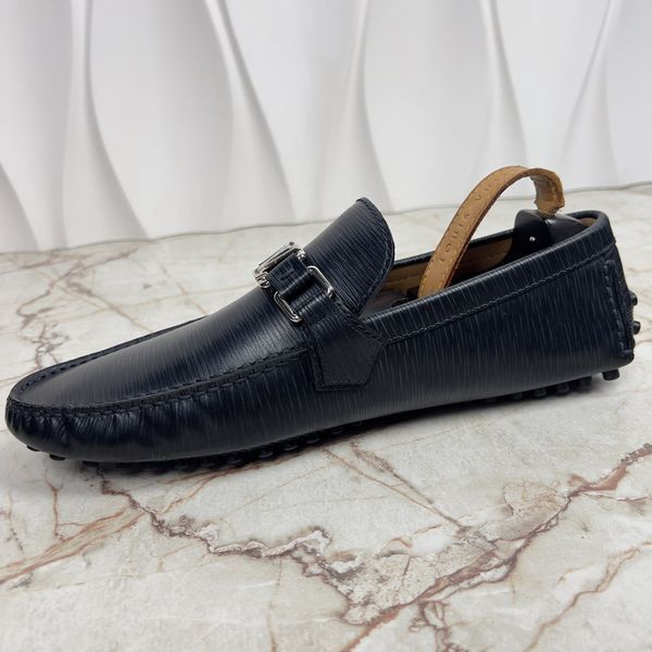 Hockenheim Driving Moccasin Blue Epi Leather