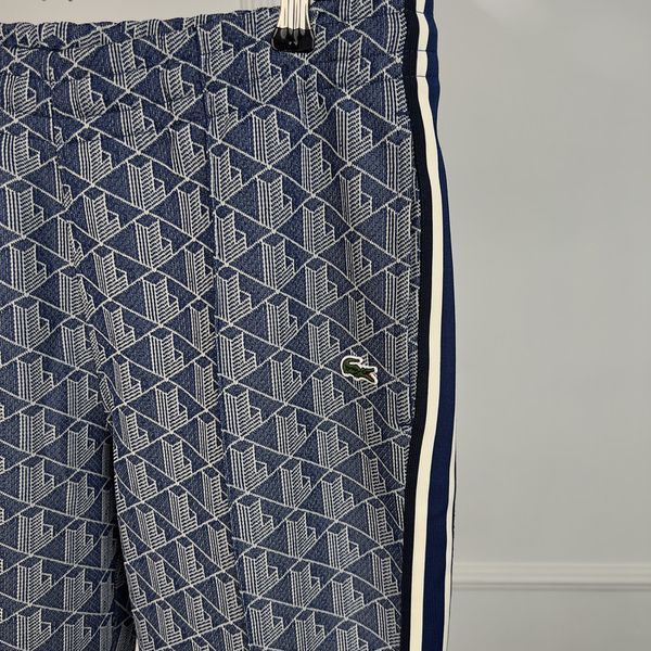 Lacoste Paris Regular Fit Monogram Zip-Up Navy Blue Trackuit