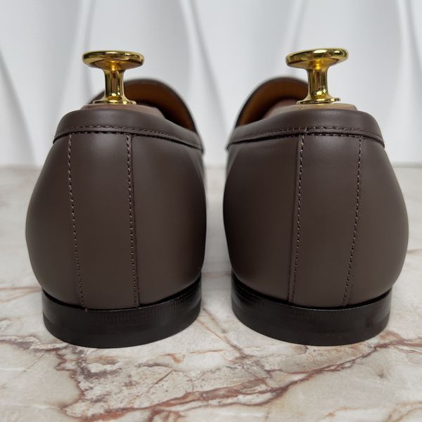 Jordaan Horsebit Print 100th Anniversary Loafers Brown Leather