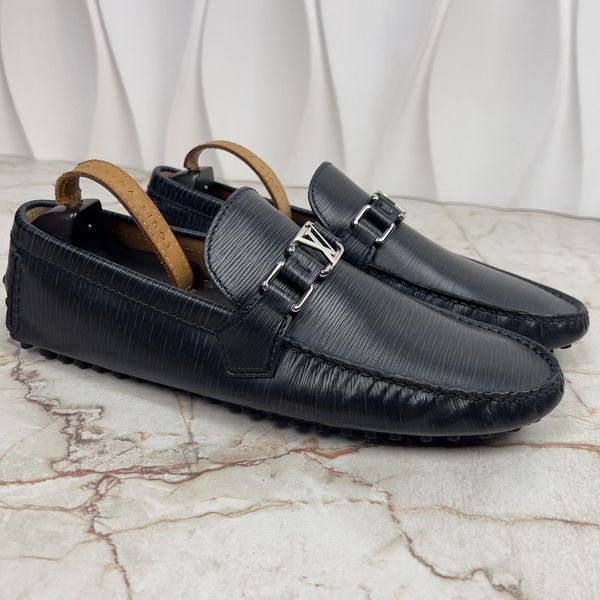 Hockenheim Driving Moccasin Blue Epi Leather