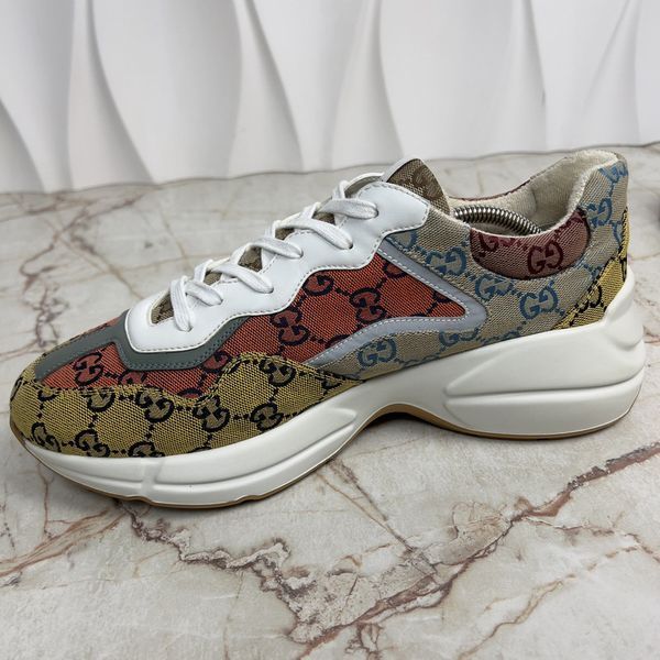 Rhyton Sneaker Multicolor Canvas Fabric Leather