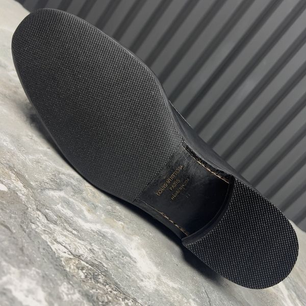 Лофери чорні шкіряні 3089 фото