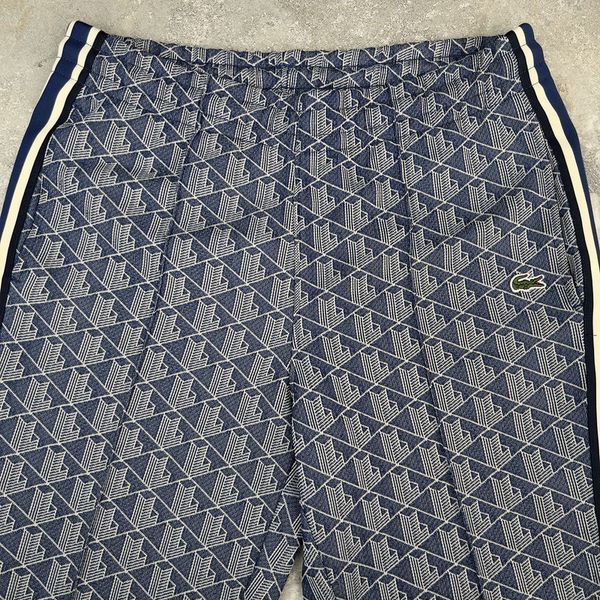 Lacoste Paris Regular Fit Monogram Zip-Up Navy Blue Trackuit