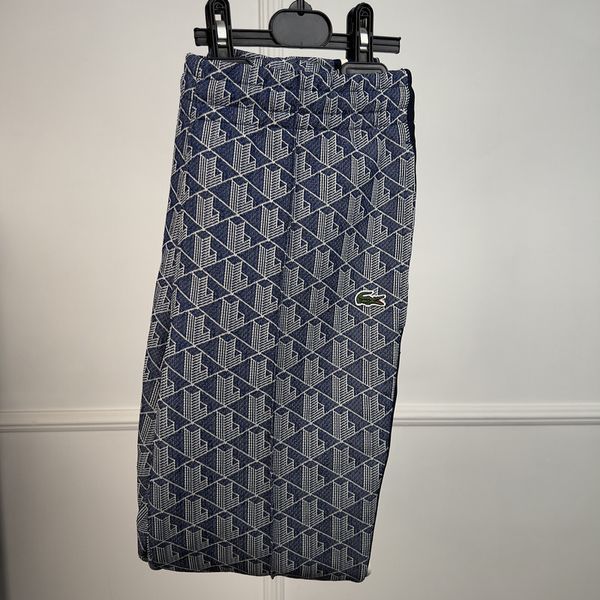 Lacoste Paris Regular Fit Monogram Zip-Up Navy Blue Trackuit
