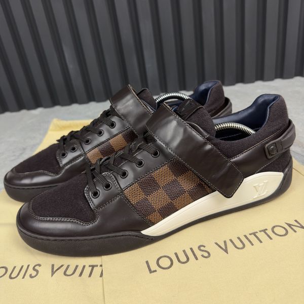 Elliptic Damier кросівки коричневі шкіряні 2595 фото