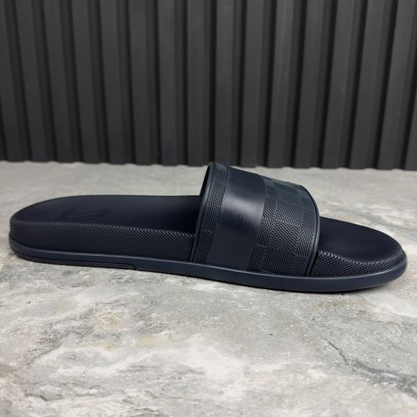 Rare Waterfront Sandals Damier Blue Rubber