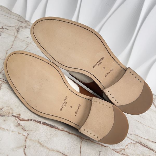 Dress Shoes Derby White Brown Leather