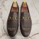 Jordaan Horsebit Print 100th Anniversary Loafers Brown Leather
