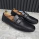 Monte Carlo Moccasins Black Leather