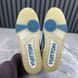 LV Trainer Azur кросівки білі з блакитним шкіряні