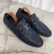 Hockenheim moccasins blue damier leather