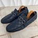 Hockenheim moccasins blue damier leather