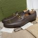 Jordaan Horsebit Print 100th Anniversary Loafers Brown Leather