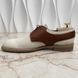 Dress Shoes Derby White Brown Leather