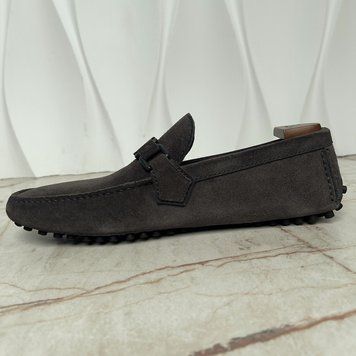 Hockenheim Moccasins Gray Suede