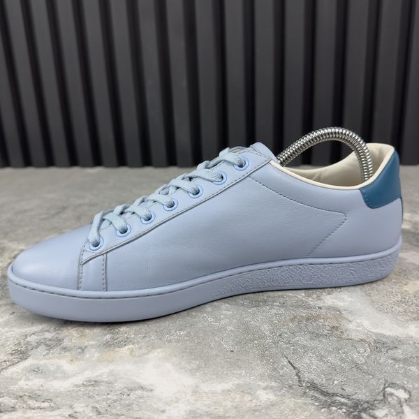 Ace Interlocking GG Sneakers Blue Leather