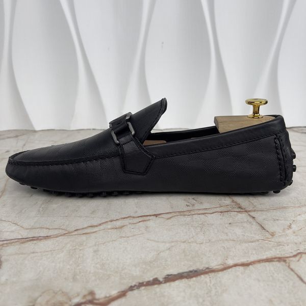Hockenheim moccasins black damier leather