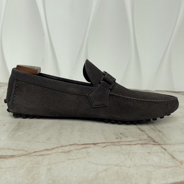 Hockenheim Moccasins Gray Suede
