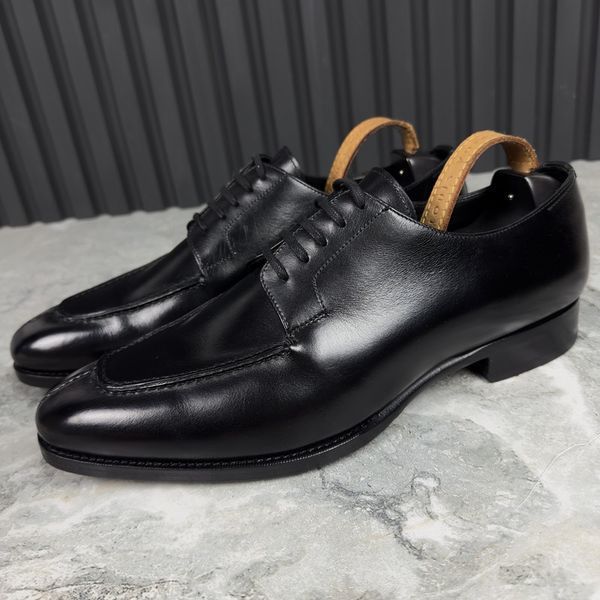 Derby Classic Shoes Black Leather