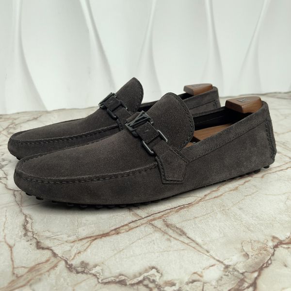 Hockenheim Moccasins Gray Suede