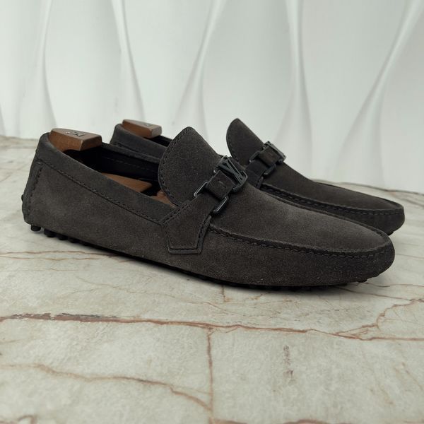 Hockenheim Moccasins Gray Suede