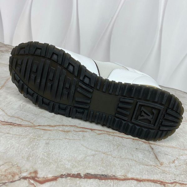 Run Away Sneakers White Mesh Monogram Leather