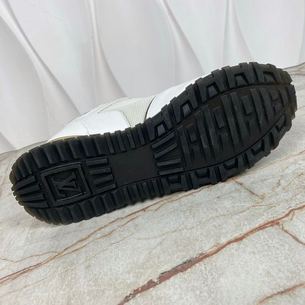 Run Away Sneakers White Mesh Monogram Leather